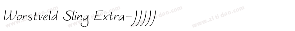 Worstveld Sling Extra字体转换